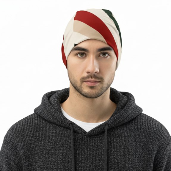 Angle Play All-Over Print Beanie