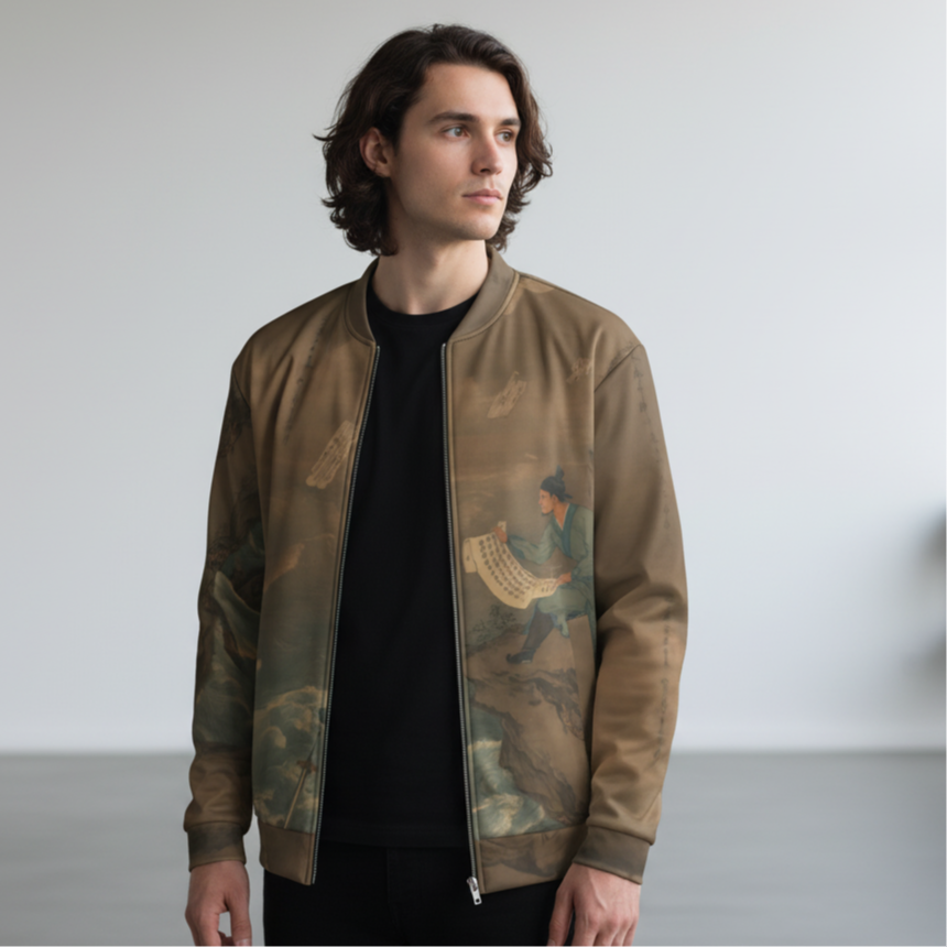 The Reader Unisex Bomber Jacket