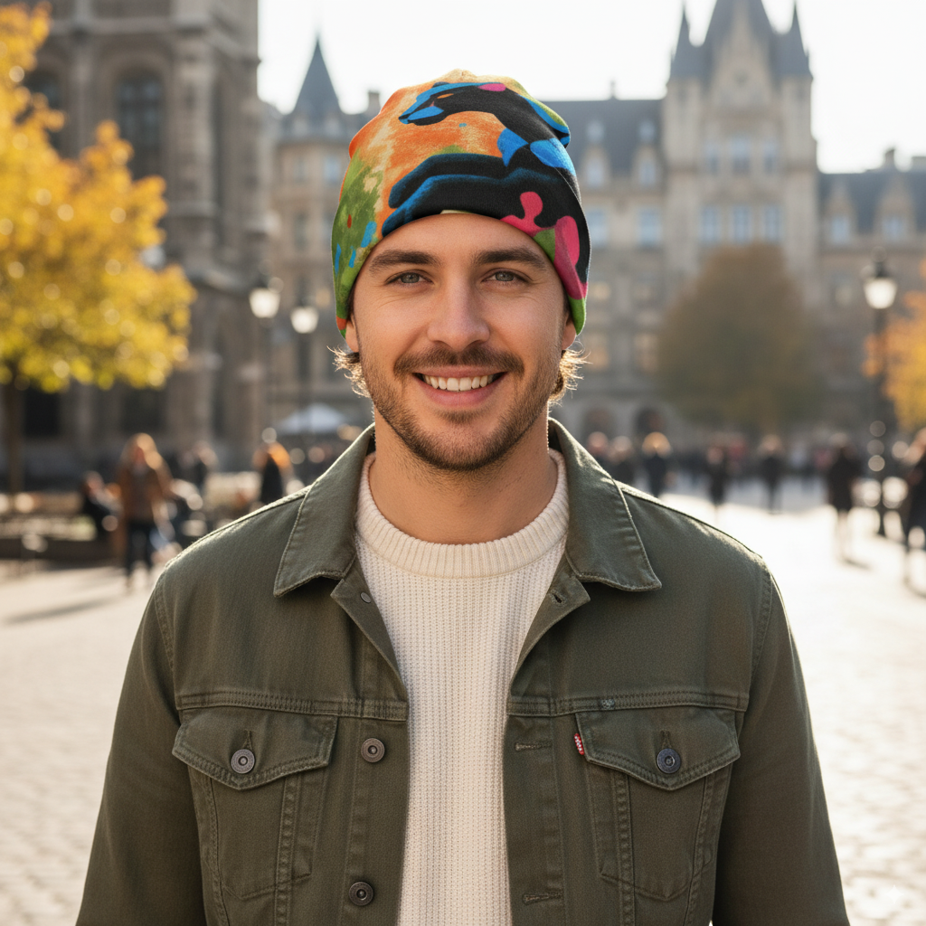 Tropic Clash All-Over Print Beanie