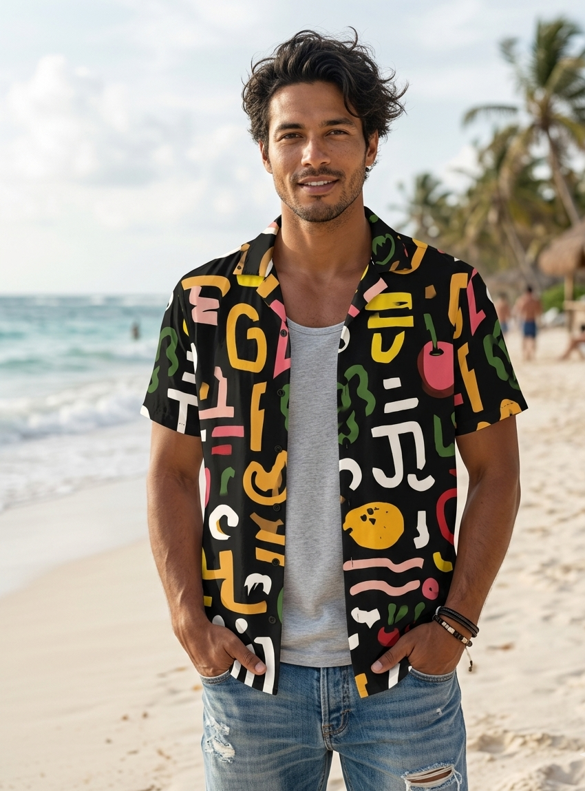 Symbol Riot Unisex Button Shirt