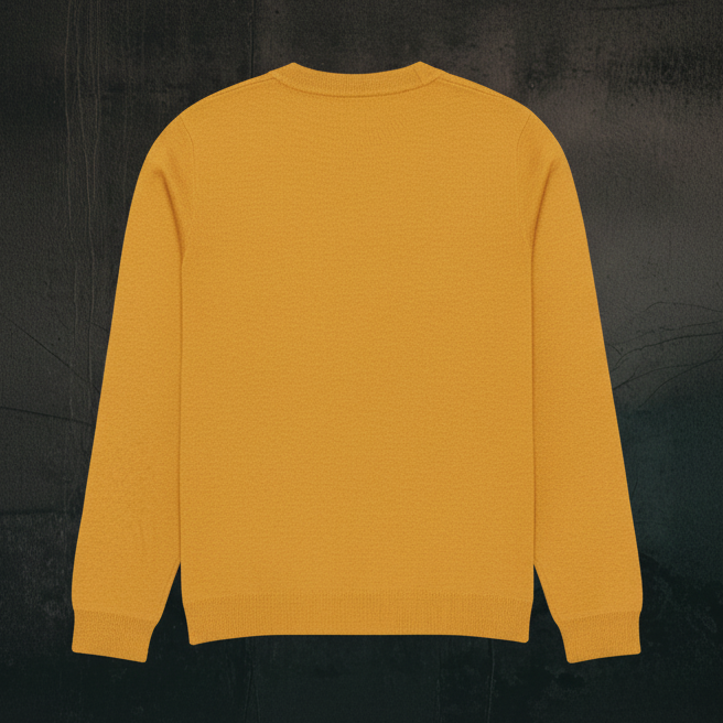 Rose Pop Knitted Crew Neck Sweater