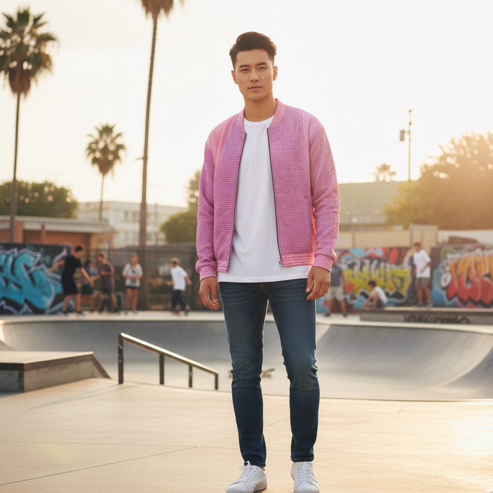 Lavender Mist Unisex Bomber Jacket