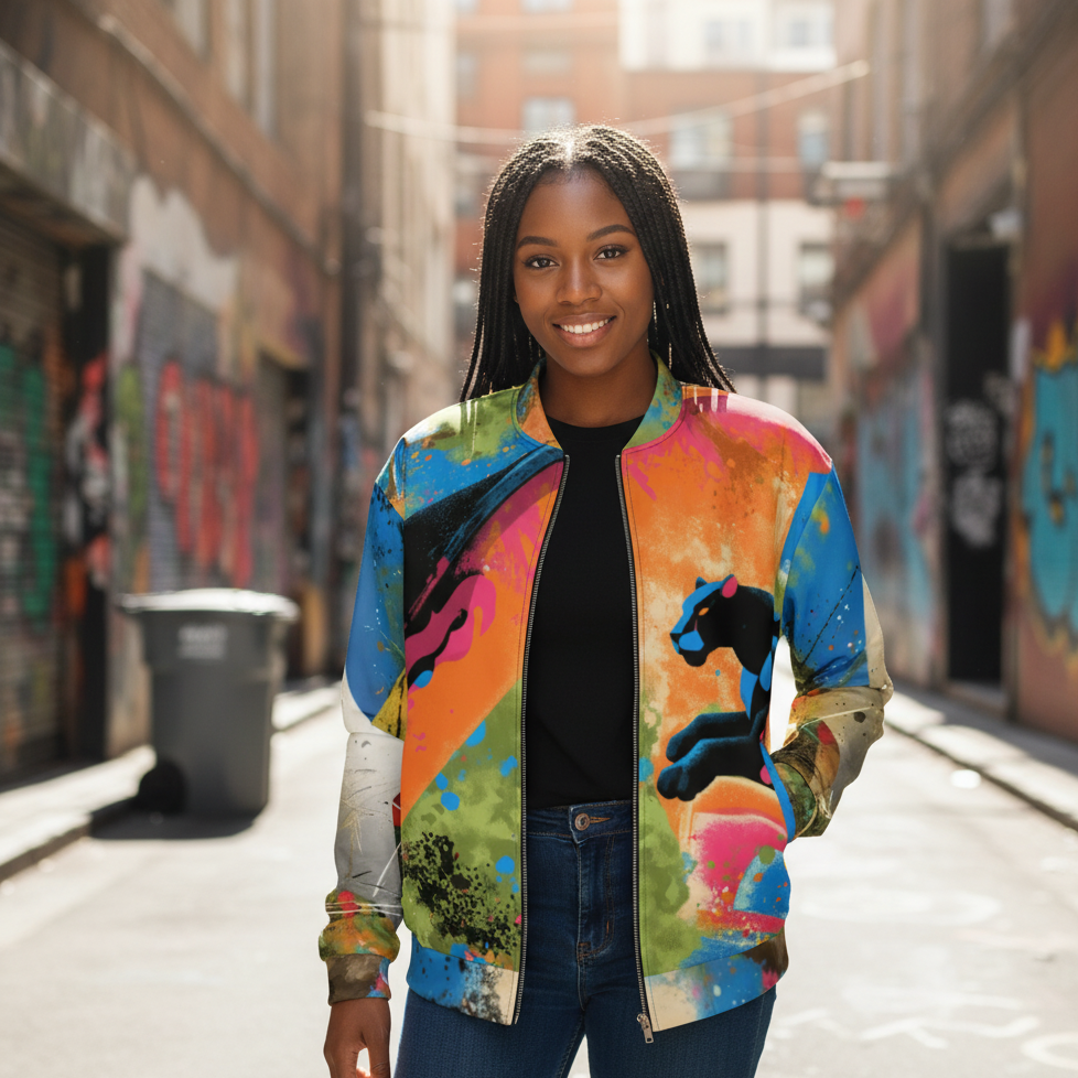 Tropic Clash Unisex Bomber Jacket