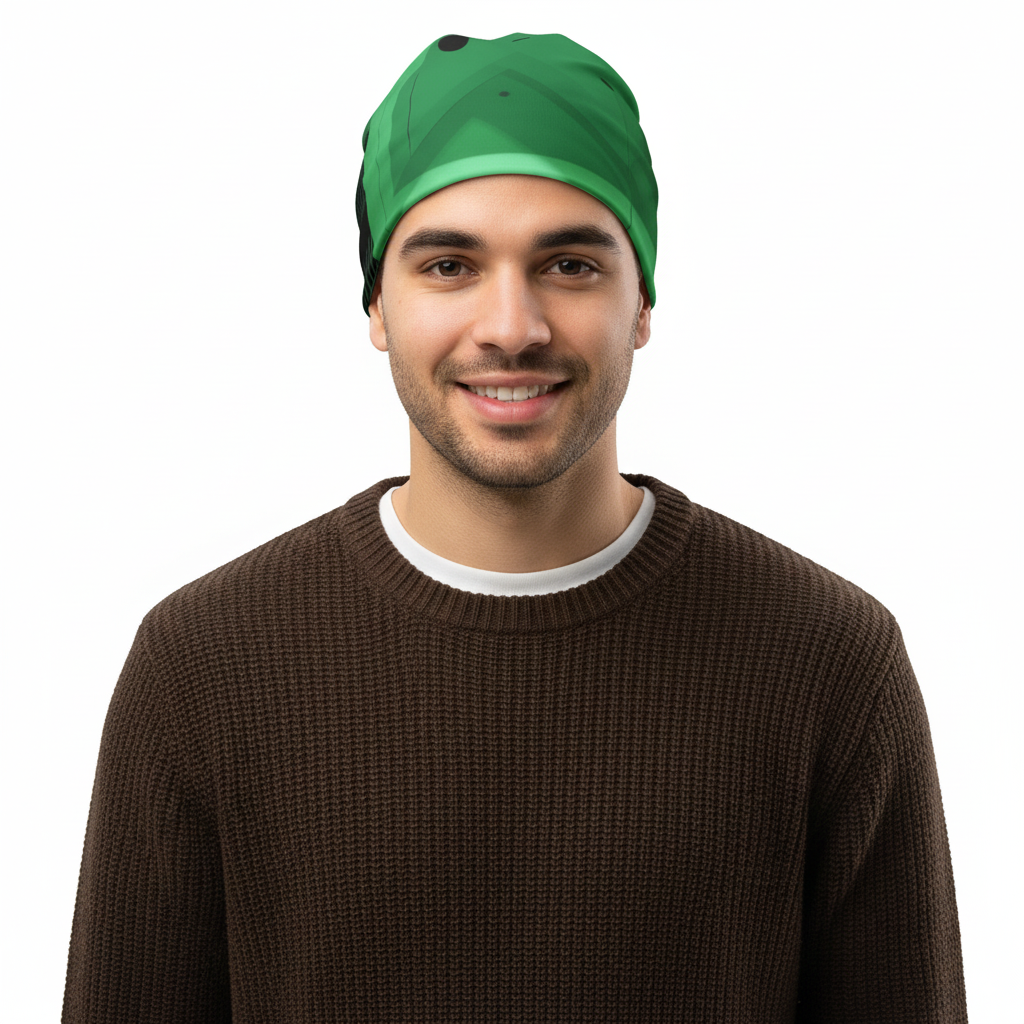 Emerald Shard All-Over Print Beanie