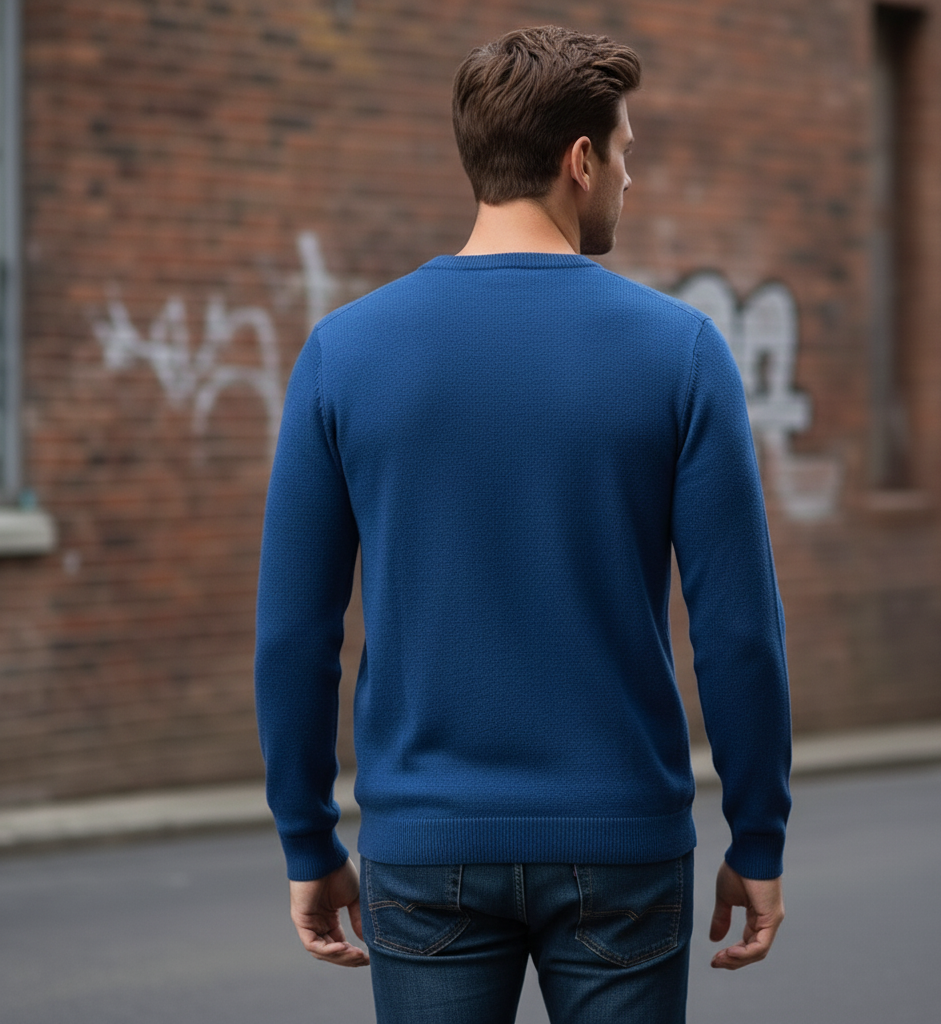 Morning Glory Knitted Crew Neck Sweater