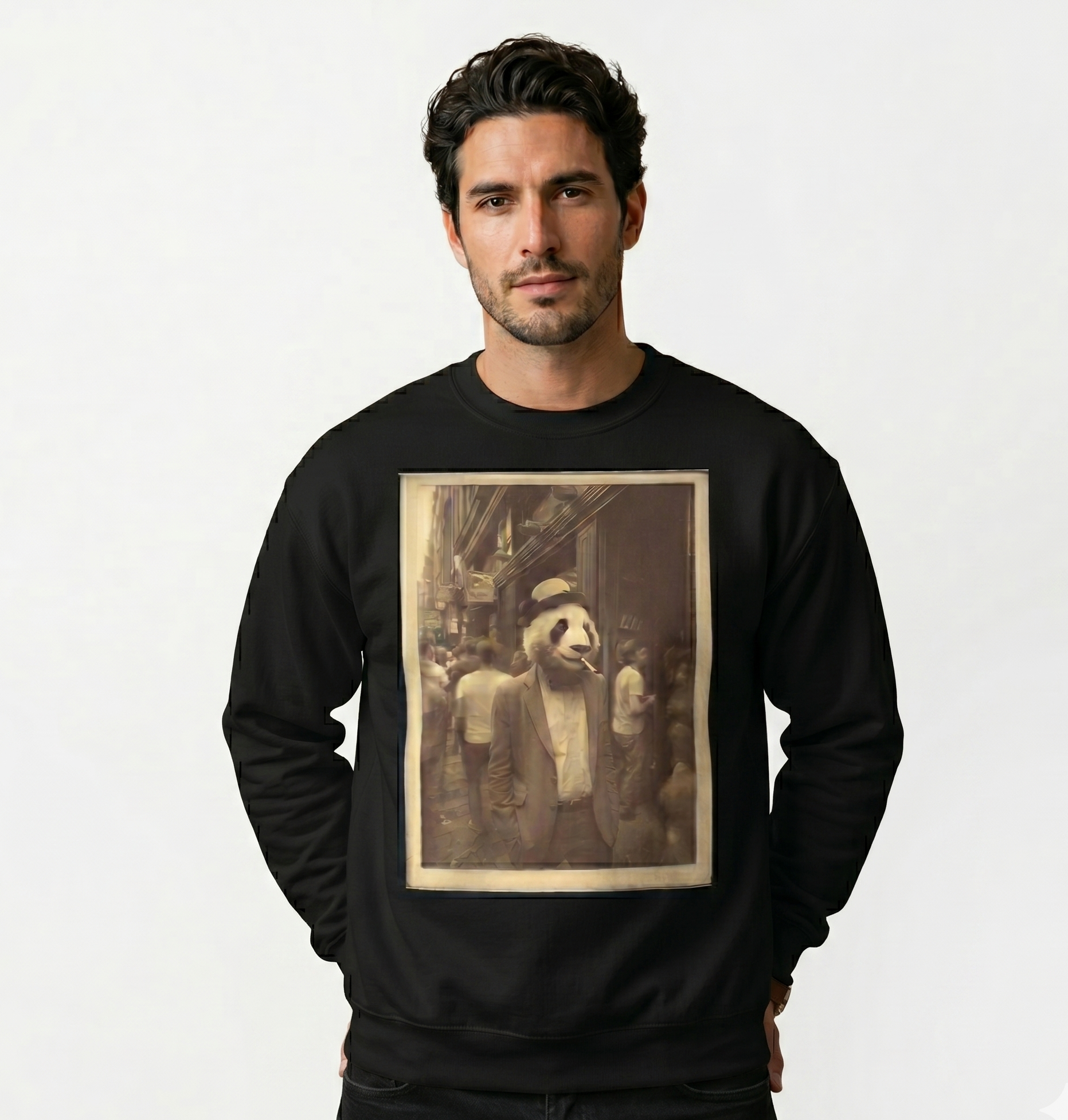 Panda Noir Unisex Sweatshirt